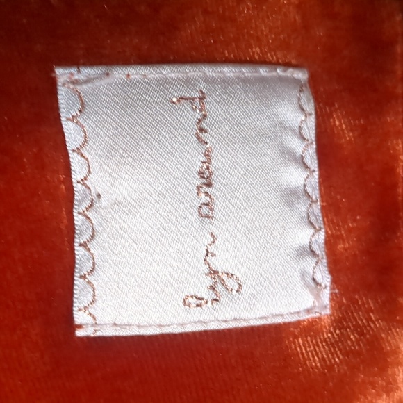 LYN AROUND* stretchy velvety embroidered fringed mini dress tunic top - Picture 8 of 10